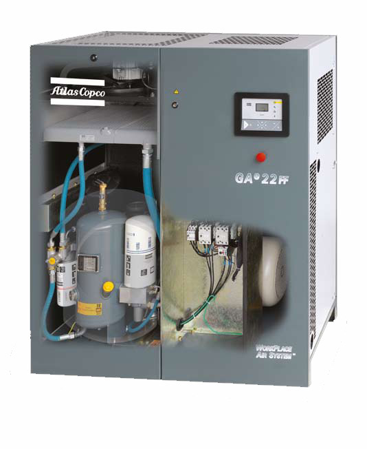 GAe18-30 VSD:噴油螺桿空壓機(jī)，11-30 kW / 15-40 hp